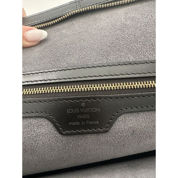 LOUIS VUITTON Black Noir Epi Leather Lussac Shoulder Bag - Picture 8 of 12